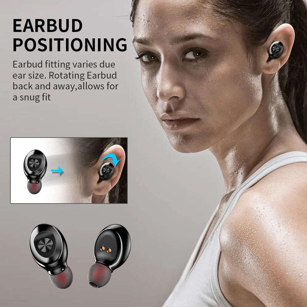 XG8 Digital Bluetooth 5.2 TWS Bluetooth Headset tws Sports Headset Touch Mini Wireless Bluetooth Headset Noise Reduction Earbuds